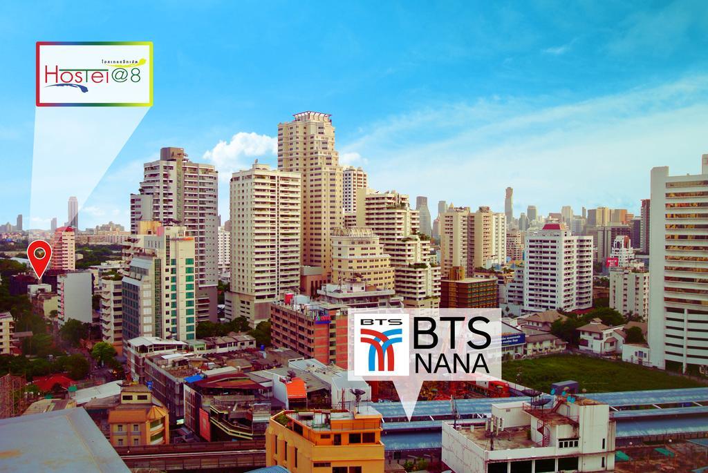 Hostel 8 Sukhumvit Soi 8 Bangkok Exteriör bild